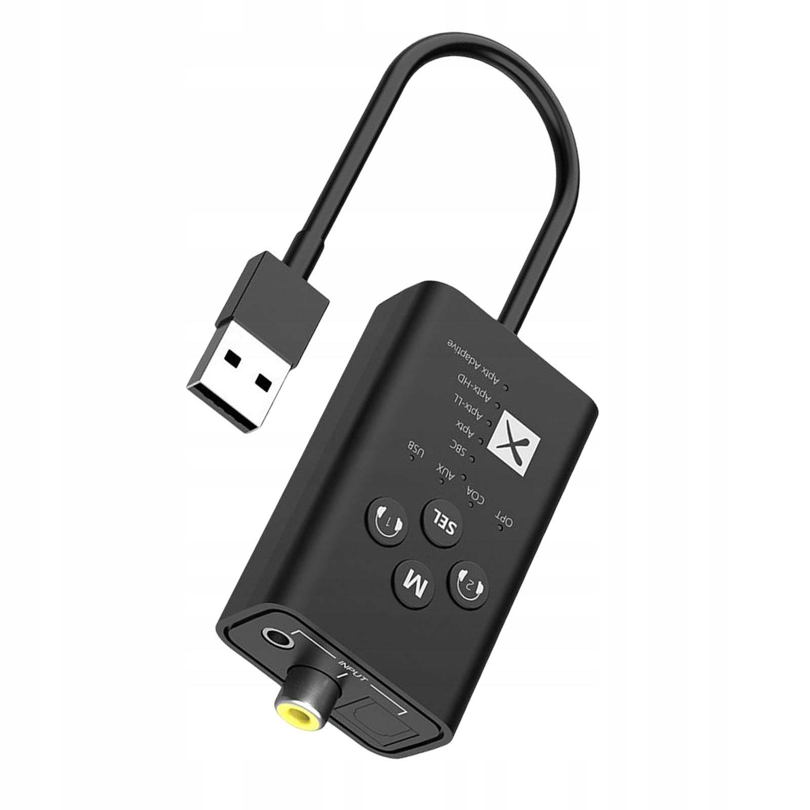 Uniwersalny adapter audio Plug and 4 Model Adapter audio USB AUX Optyczne wejście