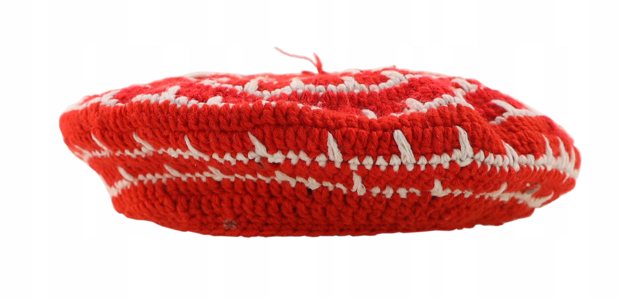 BERET ręcznie robiony PRL