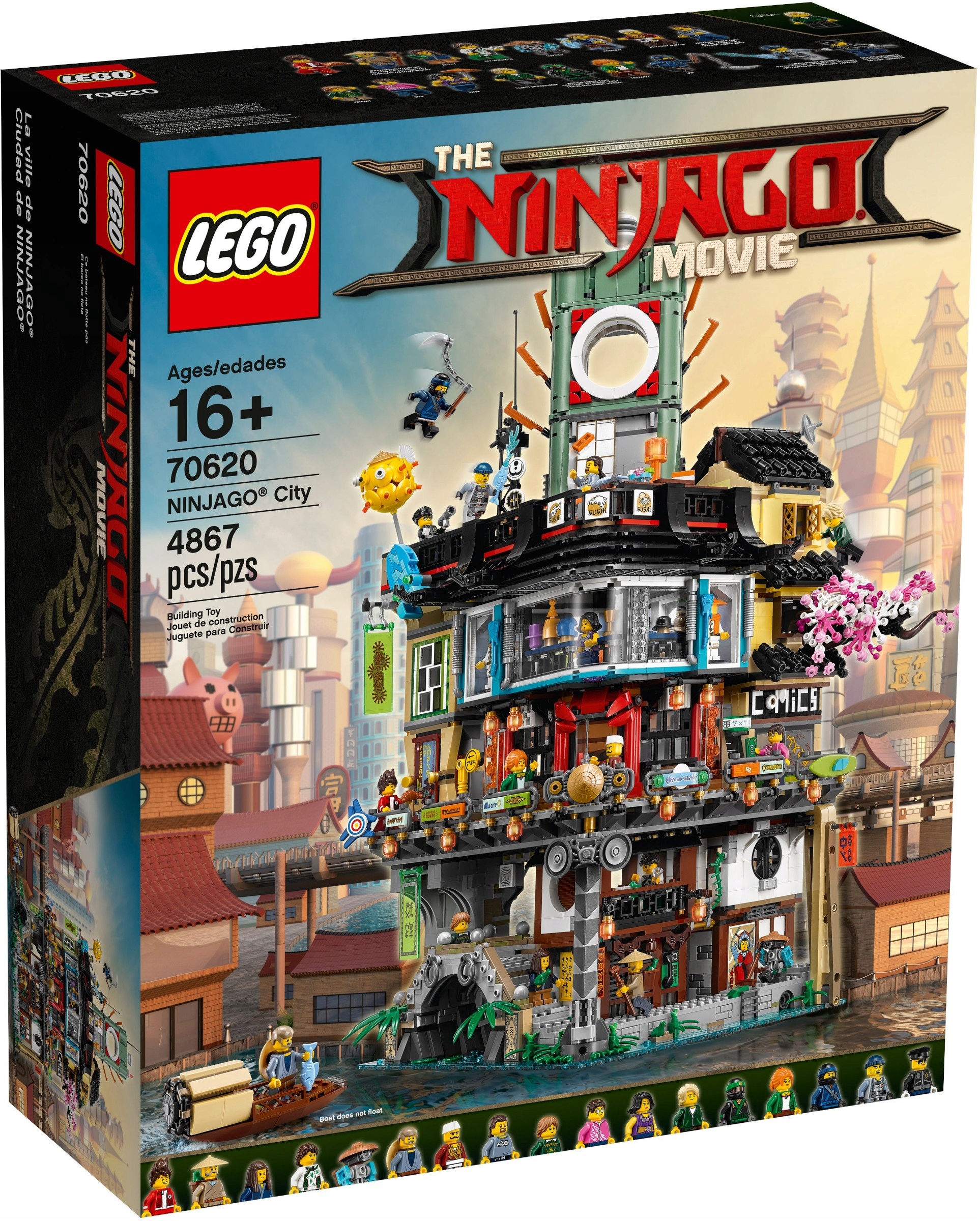 Klocki Lego Ninjago Zestaw Miasto 70620 Unikat! Rzadki Egzemplarz!