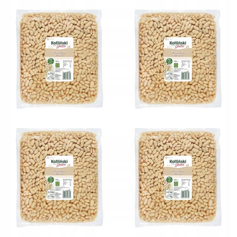Levně 4x 2500g Kotlinský Gastro Fazole bílá