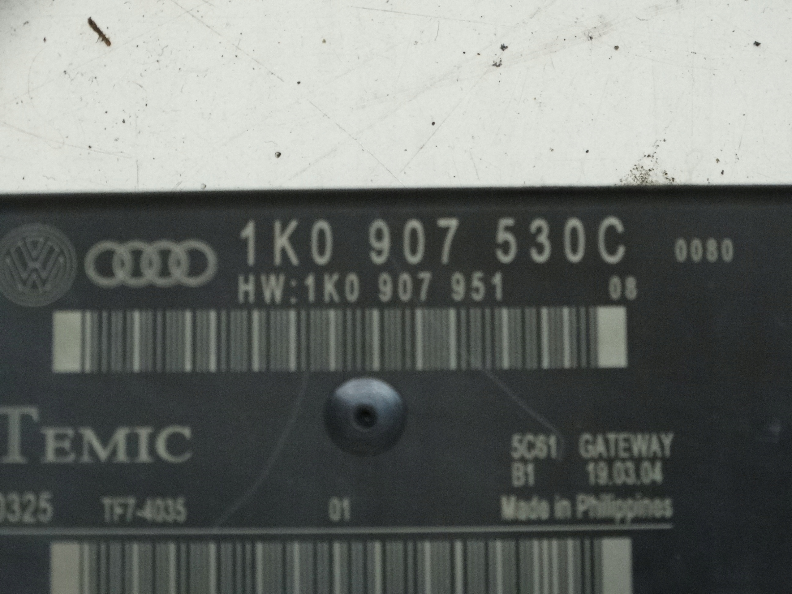 module control unit GATEWAY SEAT AUDI VW SKODA 1K0907530C