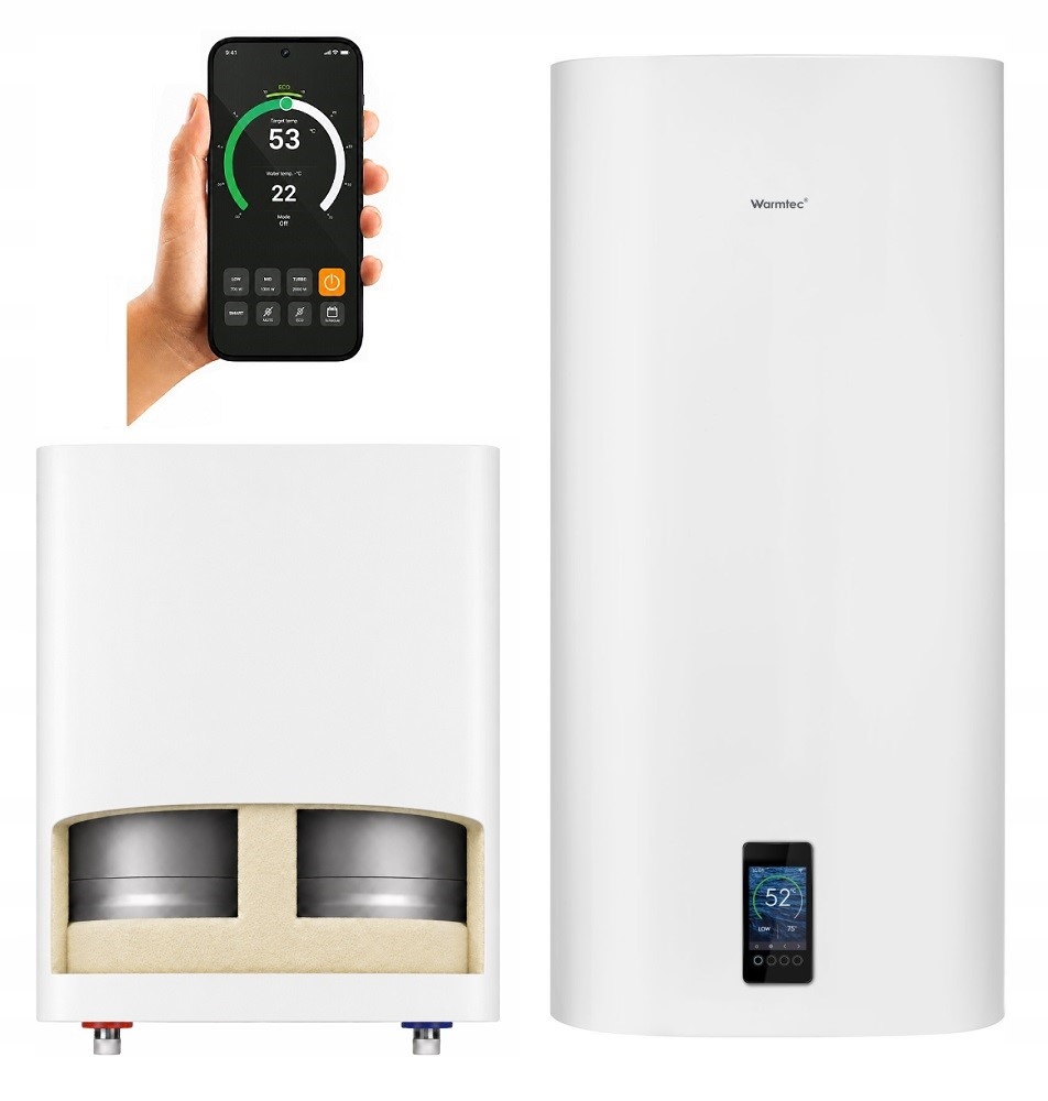 Bojler elektryczny podgrzewacz 50l 2000W Wi-Fi biały Warmtec BPC50-B