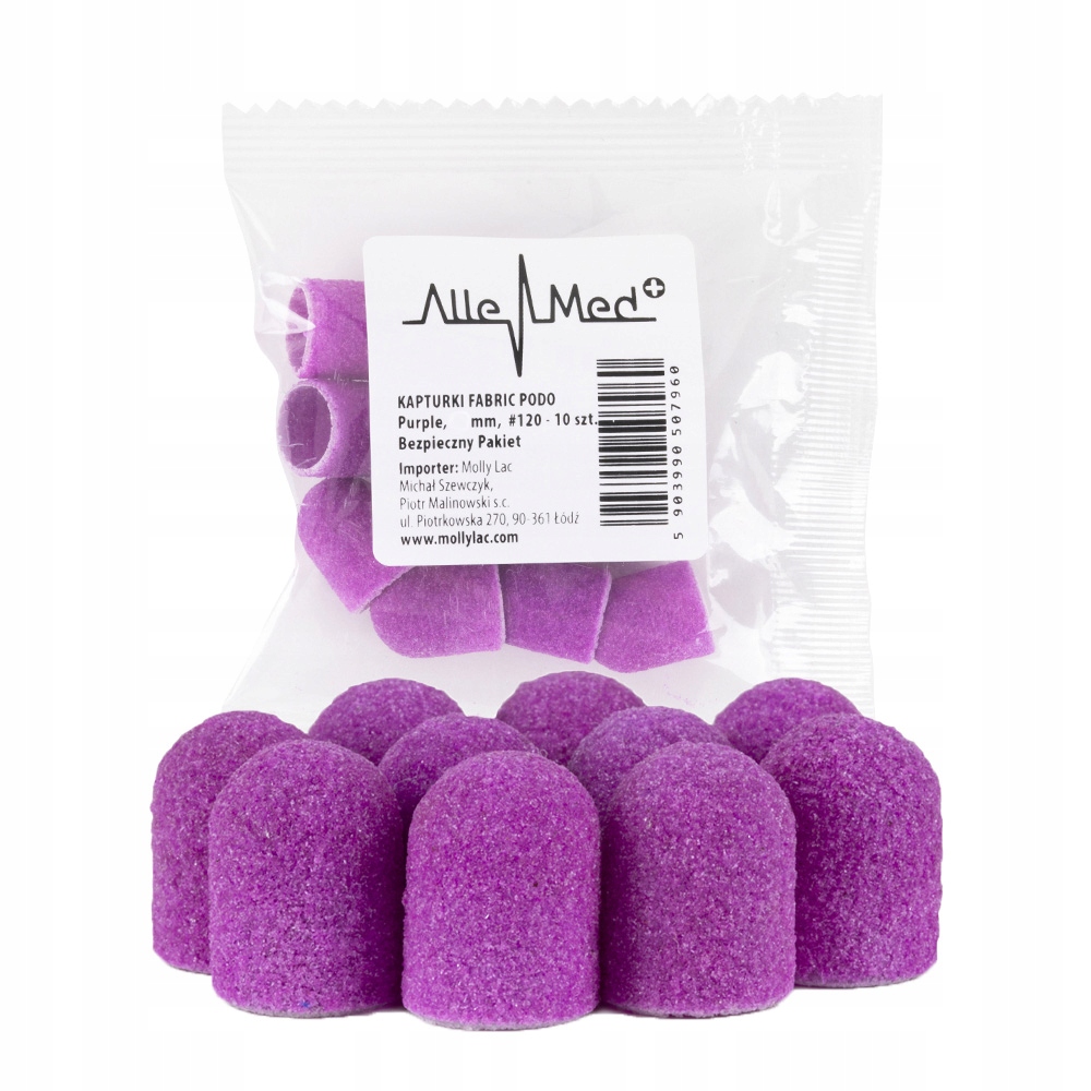 

Kapturki Pedicure 7MM Pakiet 10X Fabric Allemed