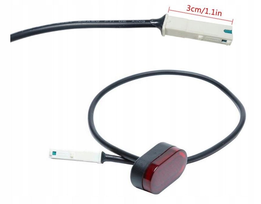 Lampka tylna STOP LED oświetlenie do HULAJNOGI XIAOMI M365 i M365 PRO Kolor czarny