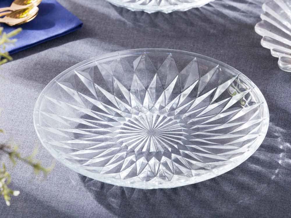 Talerz deserowy szklany na ciasto babeczki Altom Design Stella 24,7 cm Kod producenta 0103002152