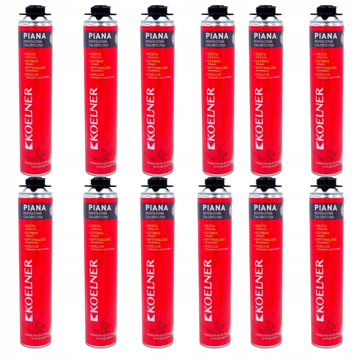 Piana pianka montażowa niskoprężna Koelner RPP-45-K 750 ml całoroczna 12szt