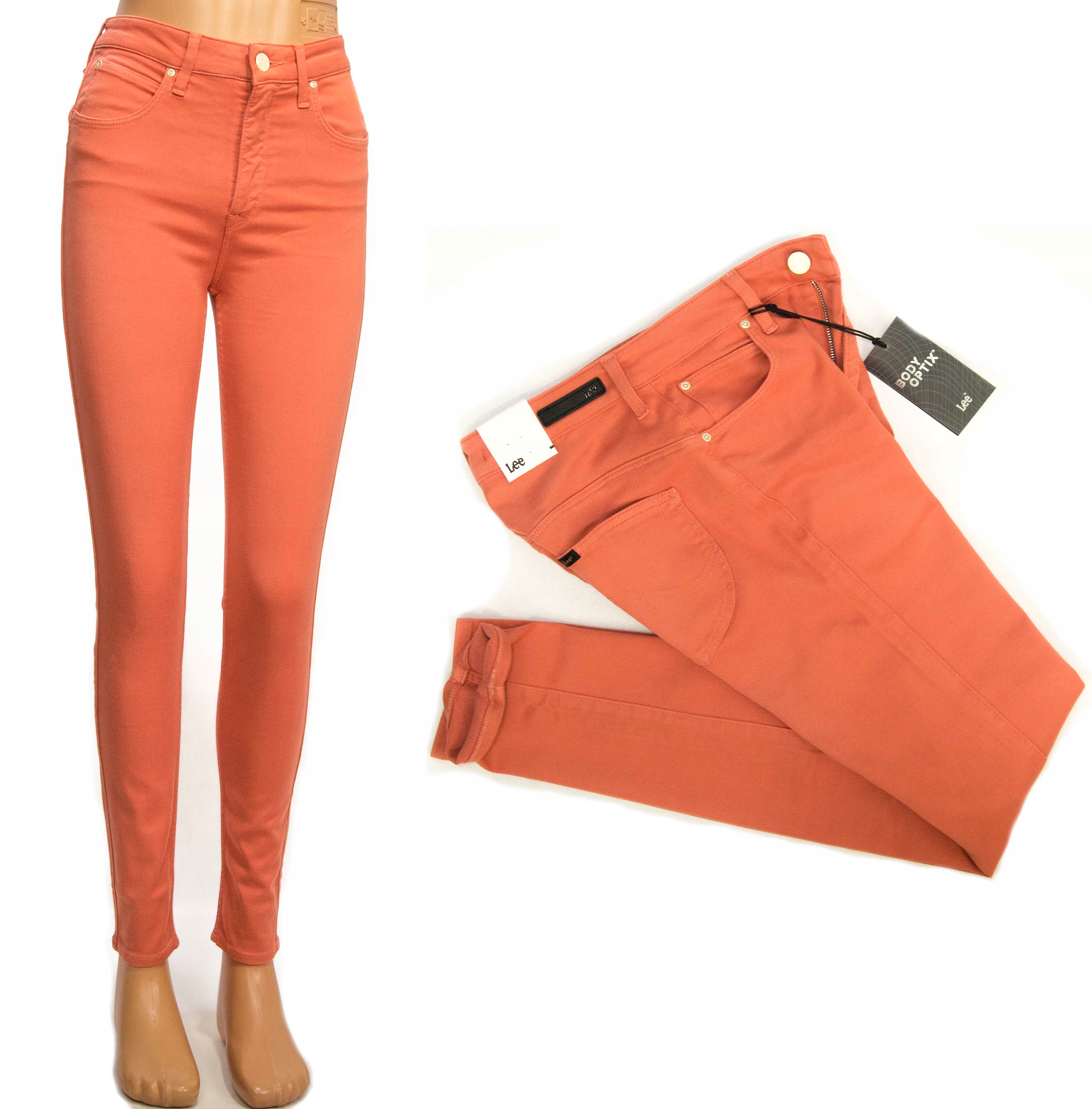 

Lee Scarlett High Paprika spodnie jeansy W29 L31