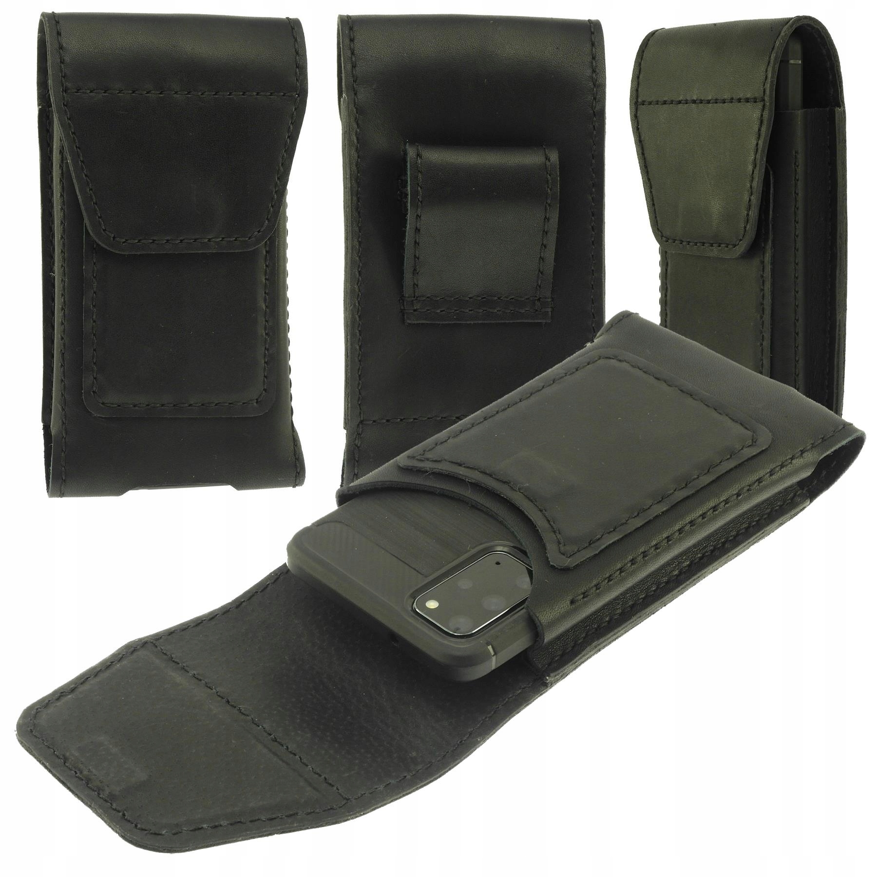 Kožená Vertikálna Kabura Bk Pre Apple Iphone 11 Pro Max