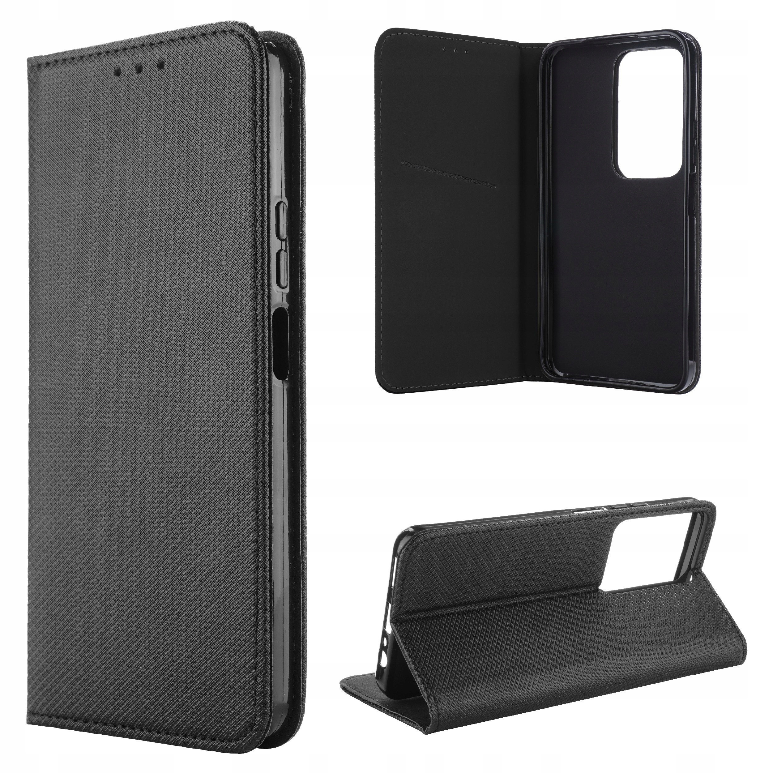 Etui do Realme P3 Lite 4G Case Pokrowiec Obudowa Kejs Smart Magnet czarny