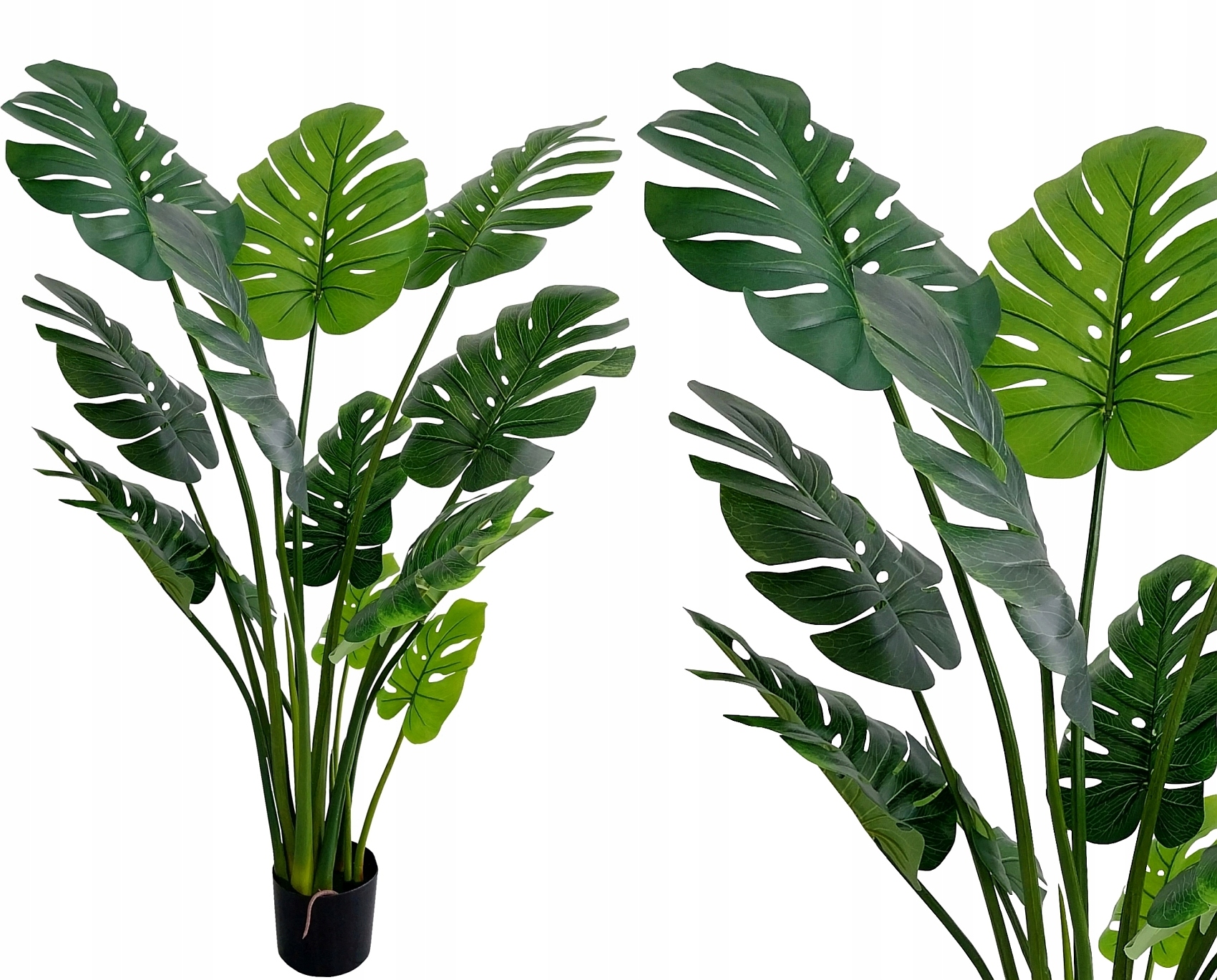 Monstera V Květináči Umělá Velká Dekorativní Rostlina Stromek 140 cm