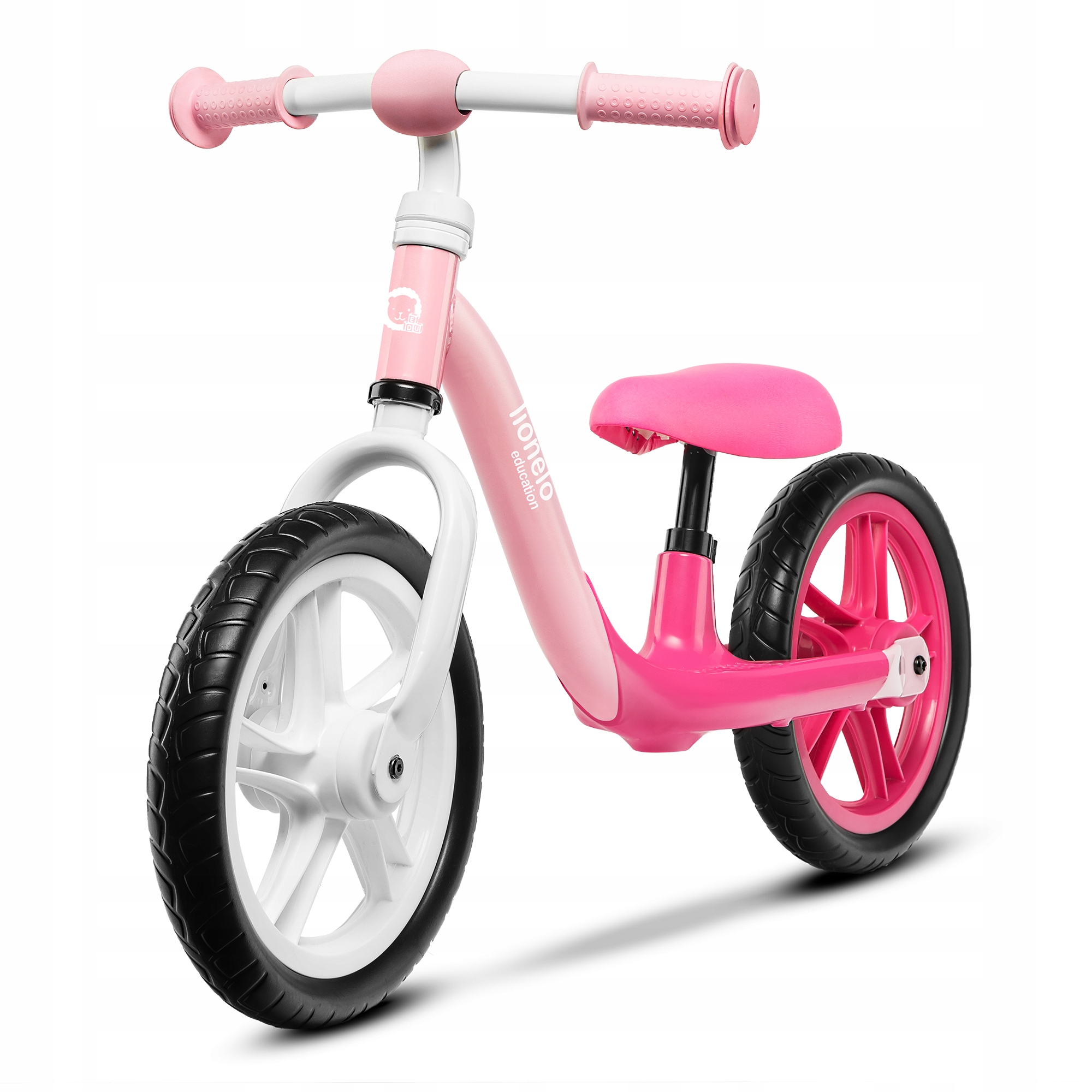 Rower biegowy Lionelo Alex 12" Biały, Różowy OPIS!!