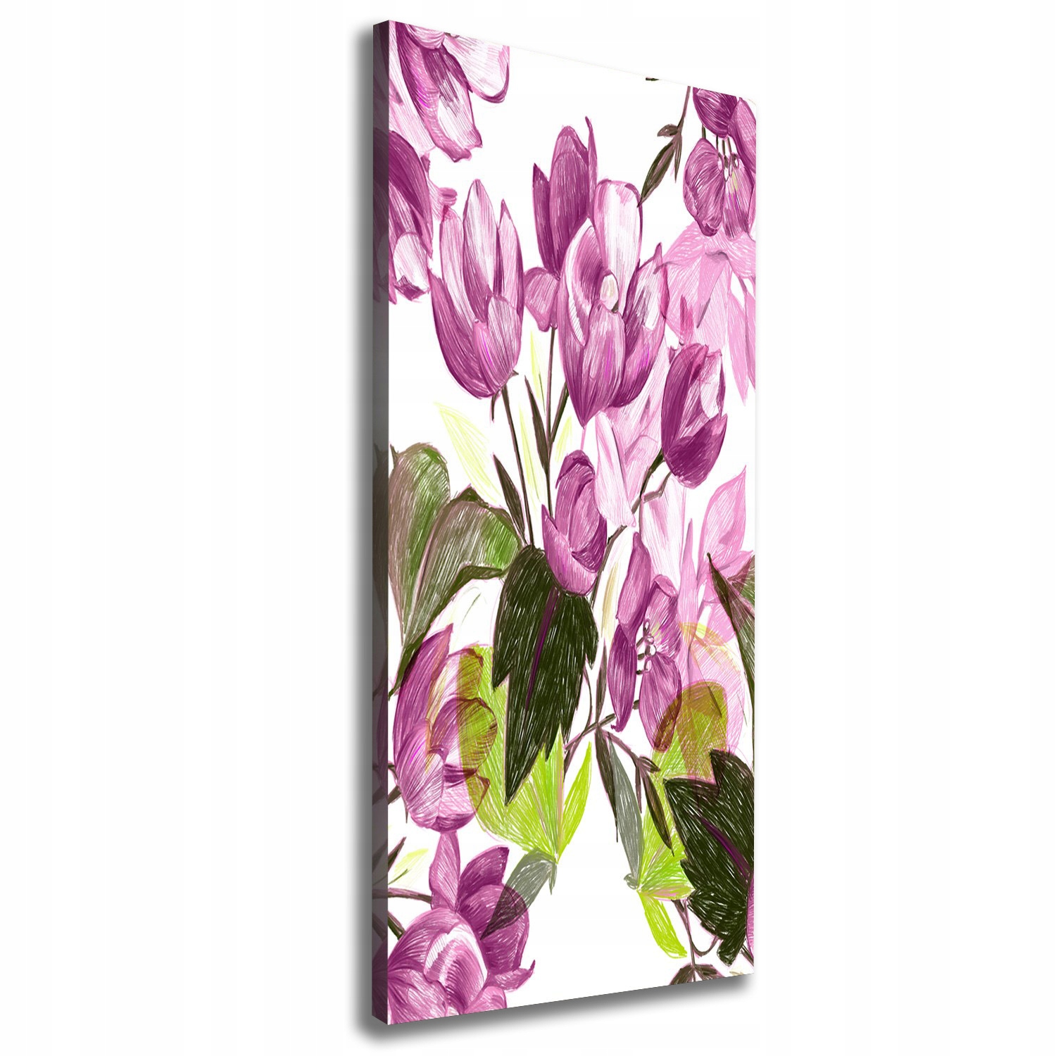 Fotoobraz obraz na plátně Fialové květy 50x125 cm