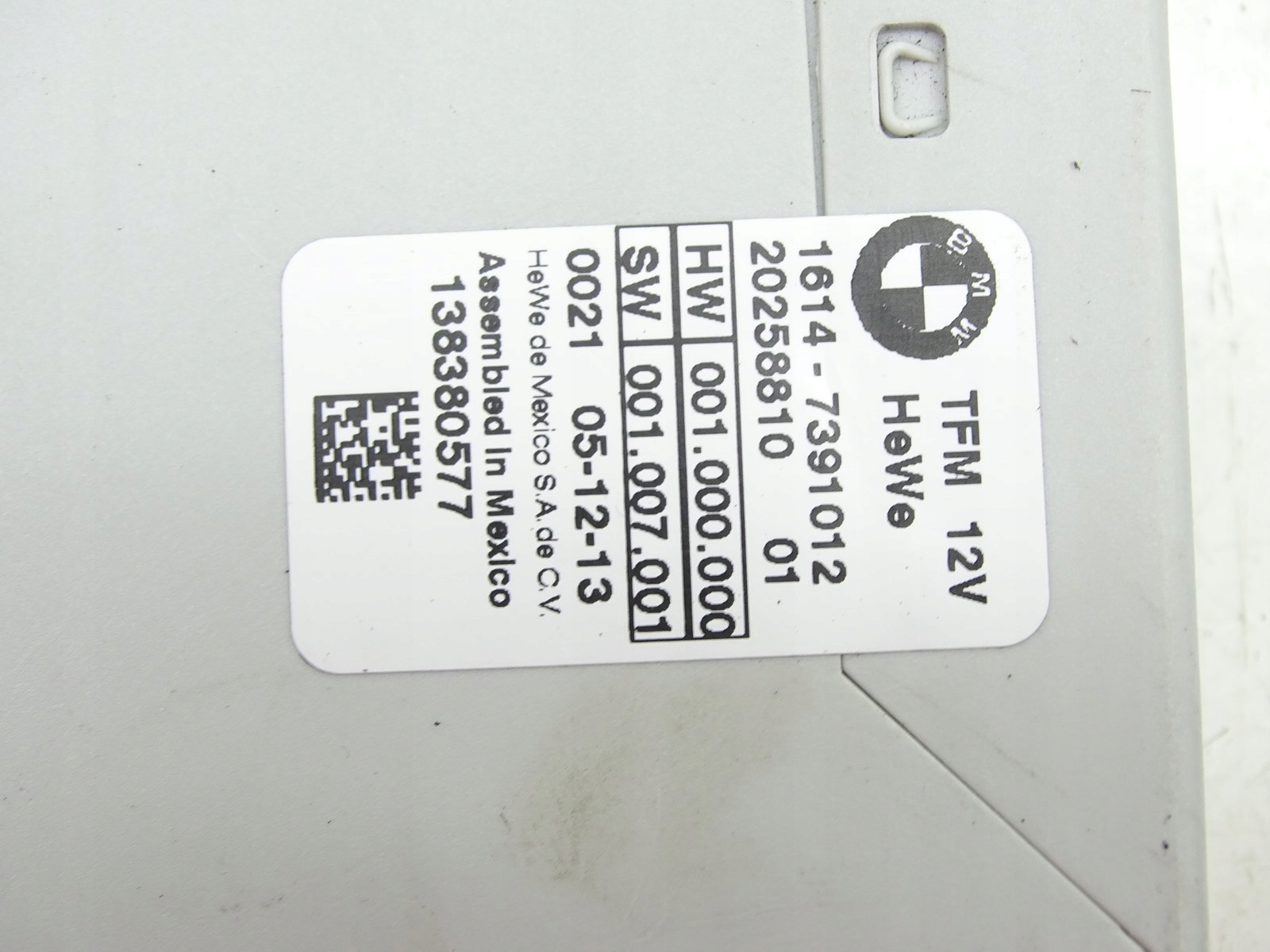 Centralina modulo POMPY carburante BMW I3 lCi REX 7391012