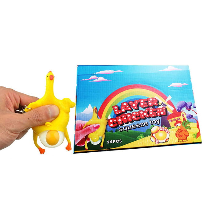 Levně Velikonoce Komprimát Mačkací Hračka Kuře (3G)24KS