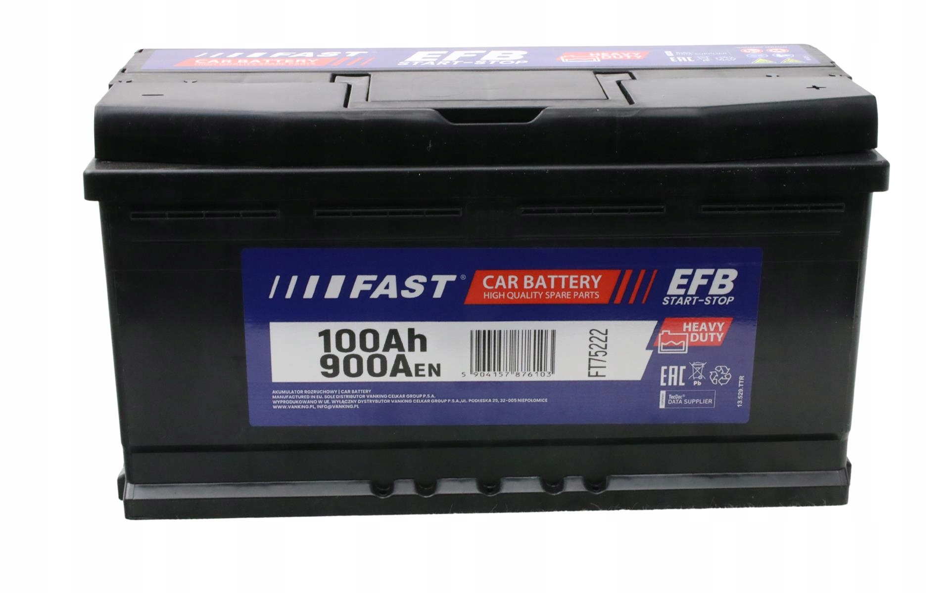 Batéria Efb 100AH 900A 353/175/190 P+