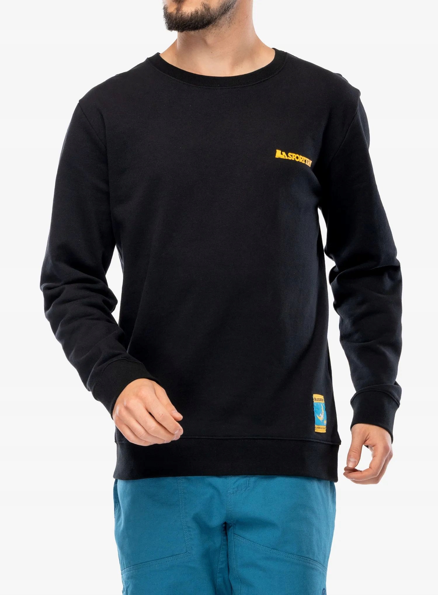 Bluza bez kaptura La Sportiva Climbing on the Moon Sweatshirt black S