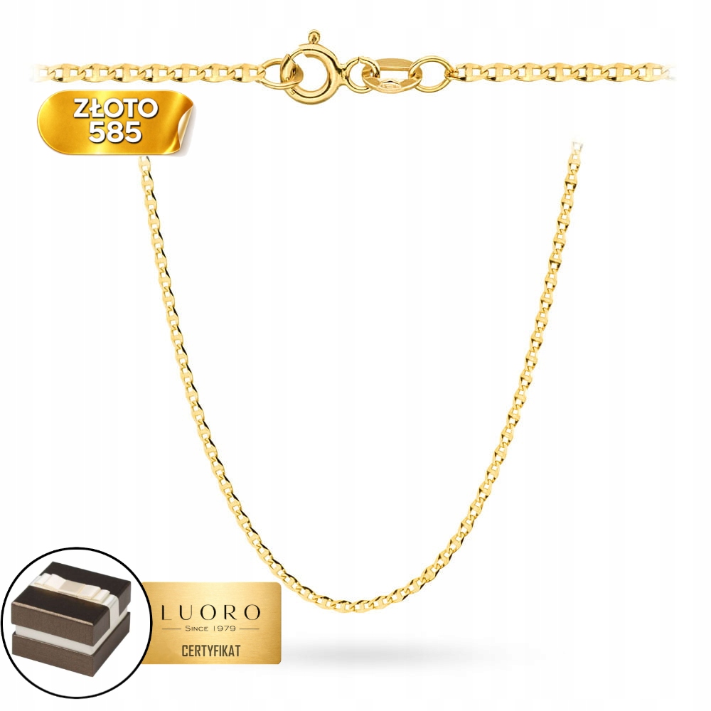 Řetízek Zlatý 585 14K Gucci 42 CM Elegantní Prestižní Vazba