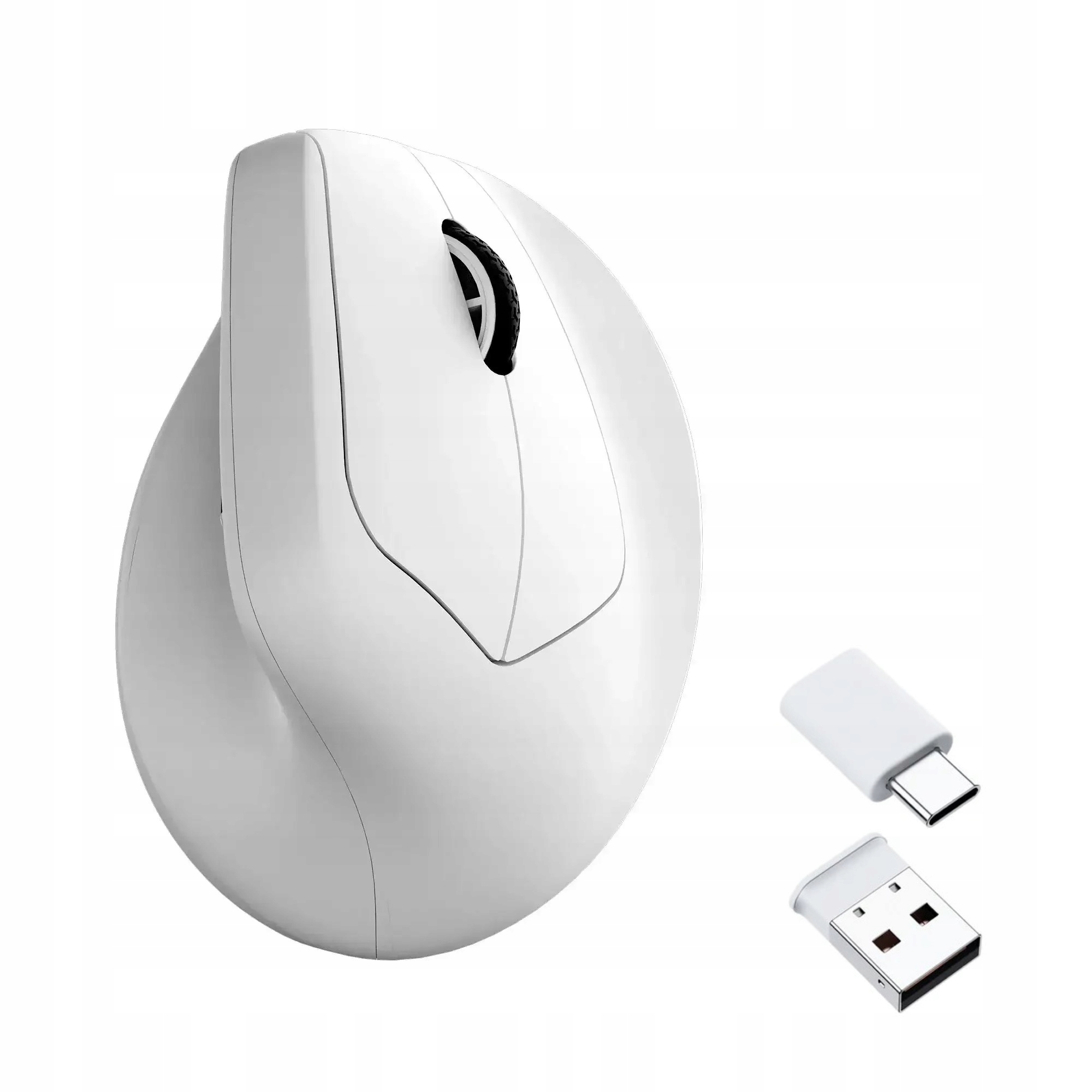 Keychron M5 Bezdrôtová ergonomická myš biela 1K Vertical Mouse 2.4 GHz