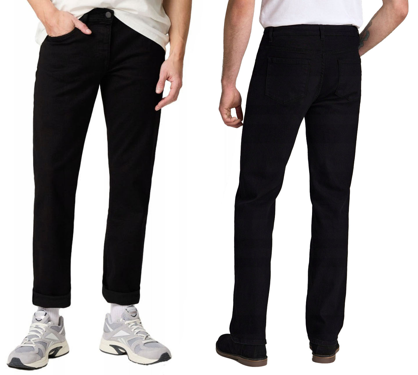 Černé pánské džíny Texas Džíny Jednoduchá nohavička Hunter 210/1 W38 L32