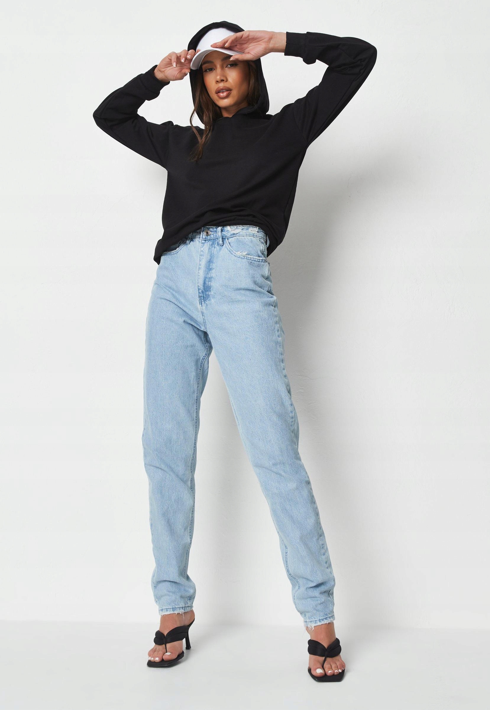 D1S036 MISSGUIDED Y06 KREMOWA BLUZA KAPTUR__S Płeć kobieta