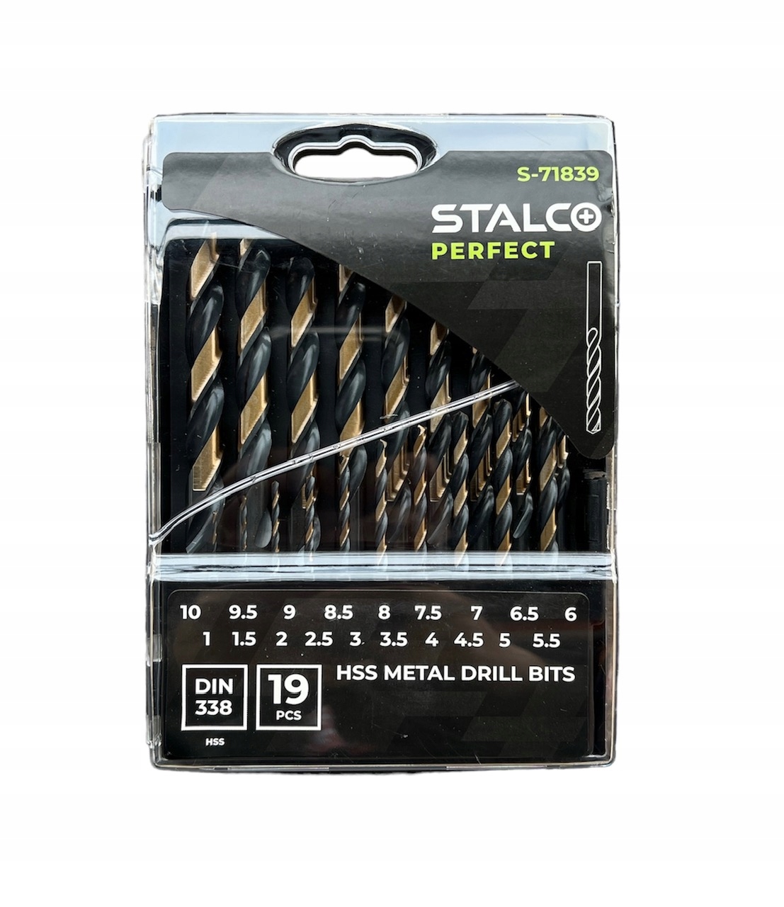 STALCO WIERTŁA WIERTŁO DO METALU HSS 19 ELEMENTÓW