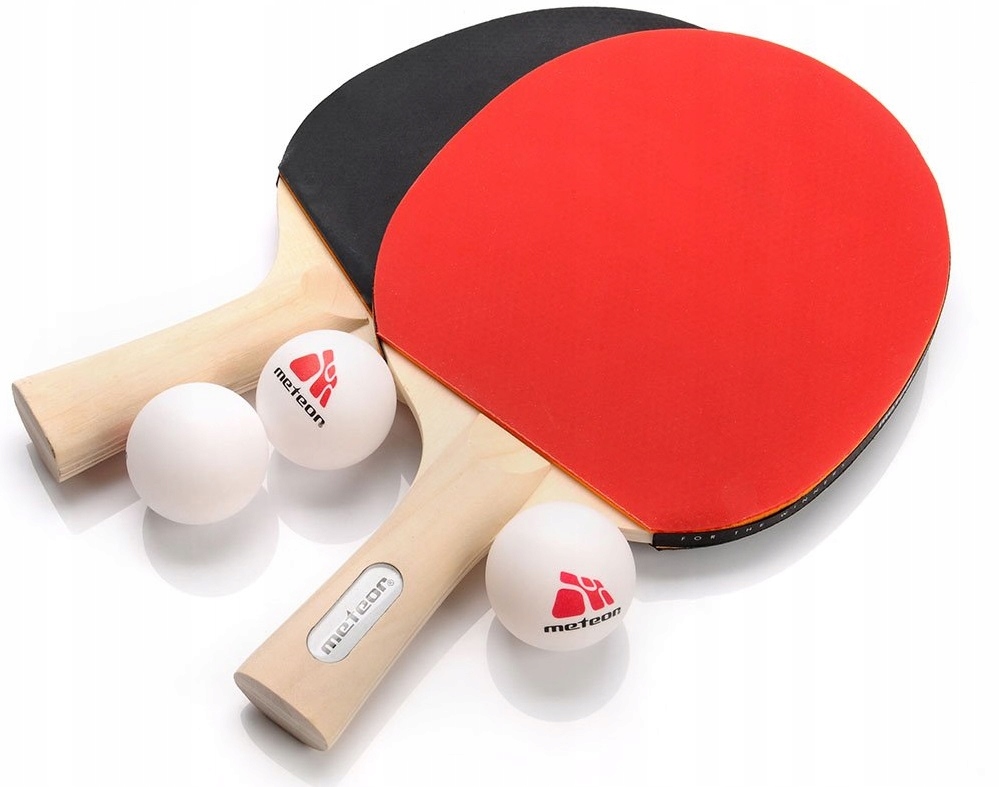 ZESTAW DO TENISA STOŁOWEGO 2 RAKIETKI DO PING PONGA 3 PIŁECZKI FUTERAŁ Marka Meteor