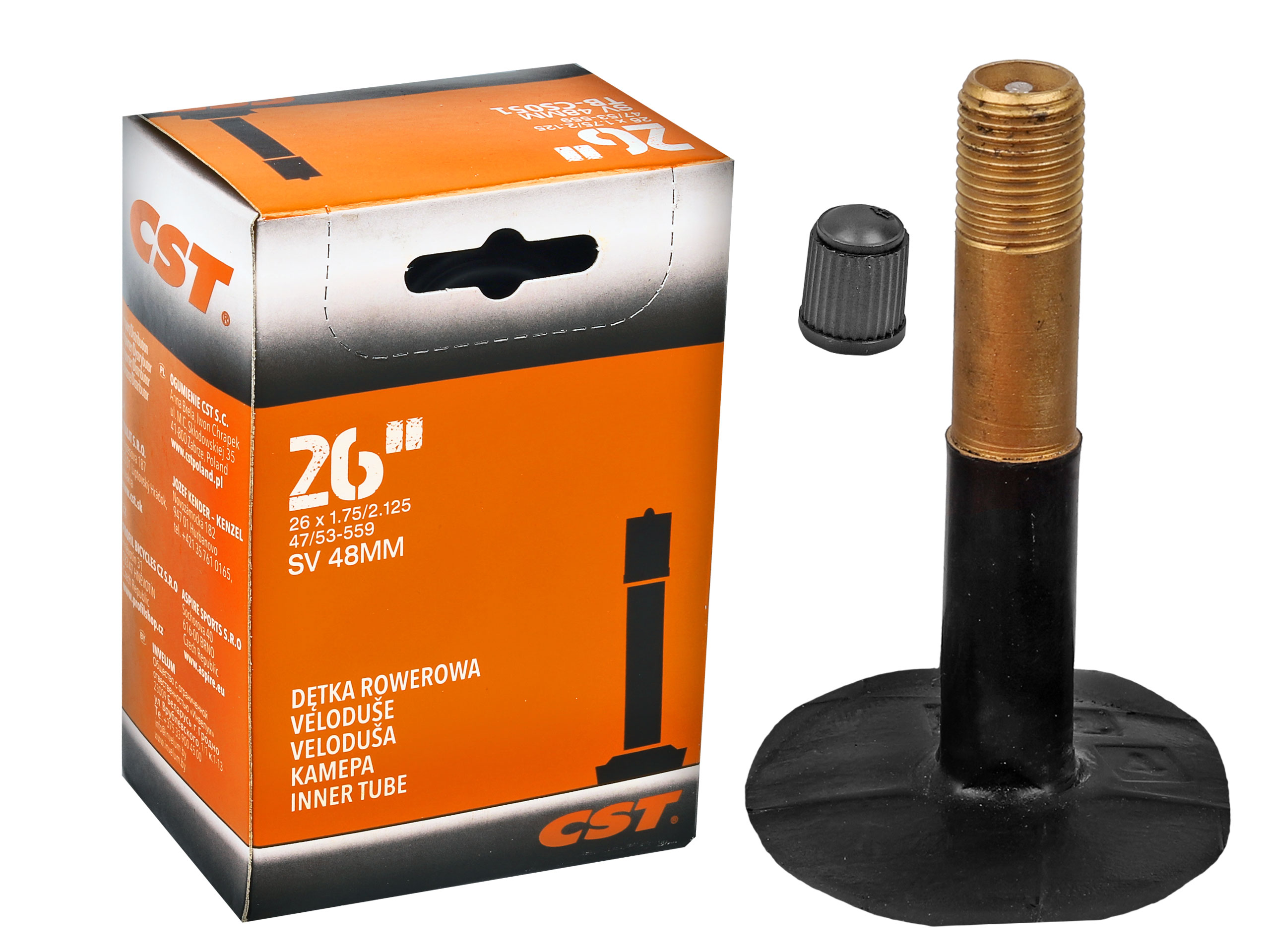 Dętka rowerowa Cst 26x1.75/2.125 Sv 48mm TB-CS051