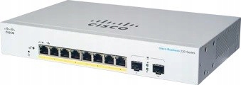 Cisco switch CBS220-8P-E-2G (8xGbE, 2xSFP, 8xPoE+, 65W, fanless) CBS220…