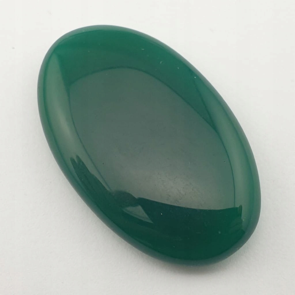 Onyks zielony kaboszon ~3,5x2,1cm nr 51