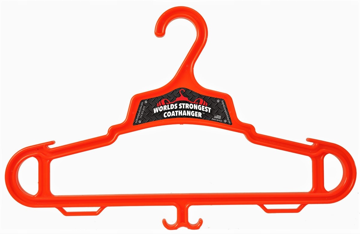 

Mocny Wieszak na ubrania i sprzęt do 60kg orange