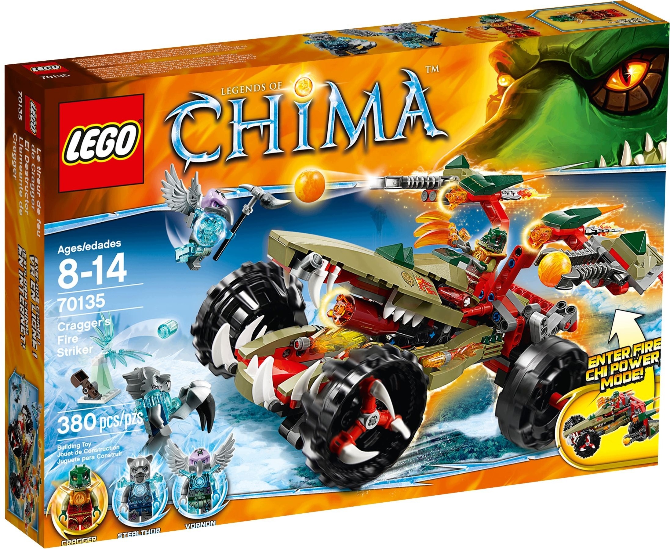 Lego Legends of Chima 70135 Craggerova ohnivá stíhačka Nové