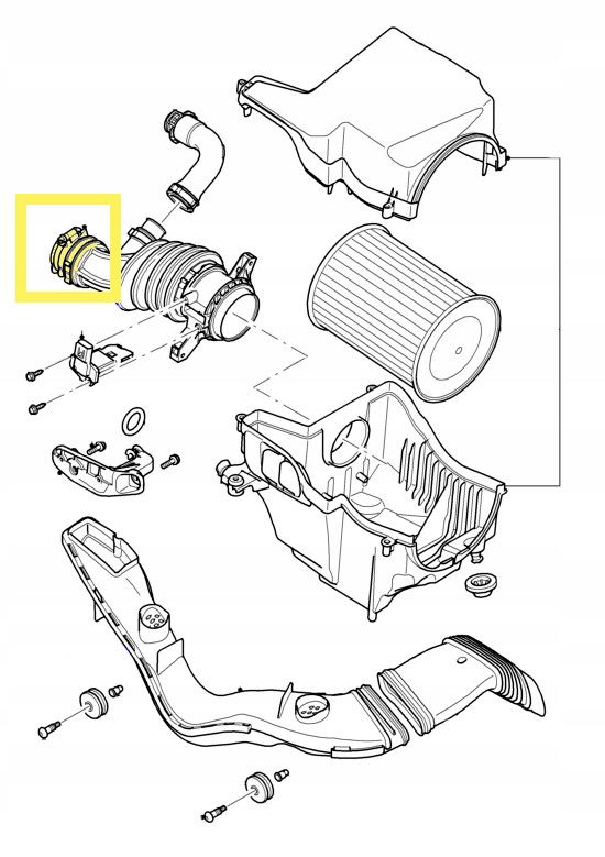 WĄŻ FILTRA POWIETRZA FORD FOCUS C-MAX 1.6 1673571 Producent części Proparts Krawczyk