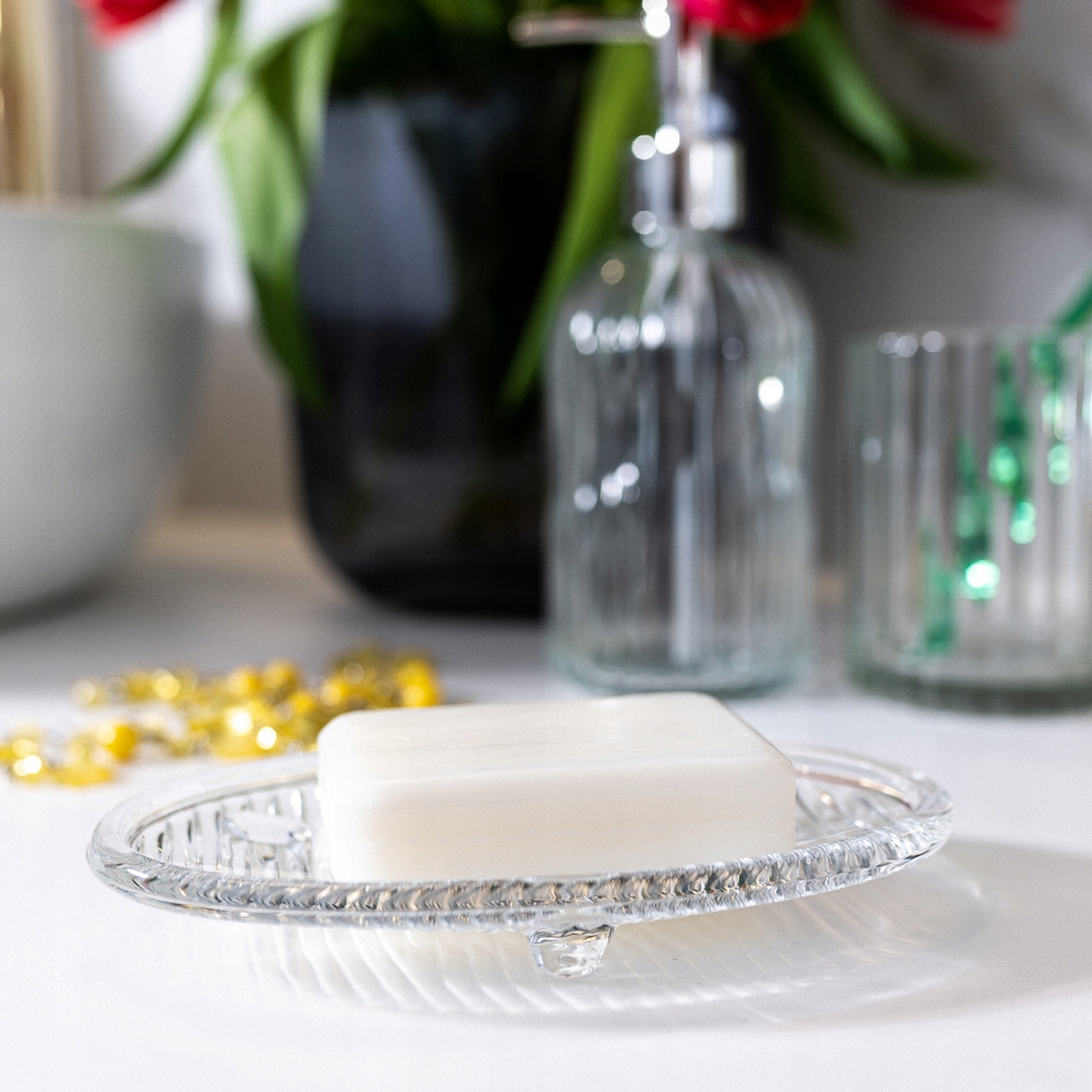 MYDELNICZKA SZKLANA NA MYDŁO POJEMNIK GLAMOUR Marka Altom Design