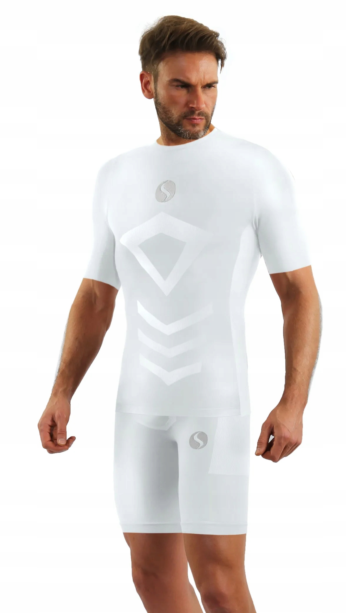 Sesto Senso Pánský krátký komplet Thermo CL39 CL41 Bílý S/m