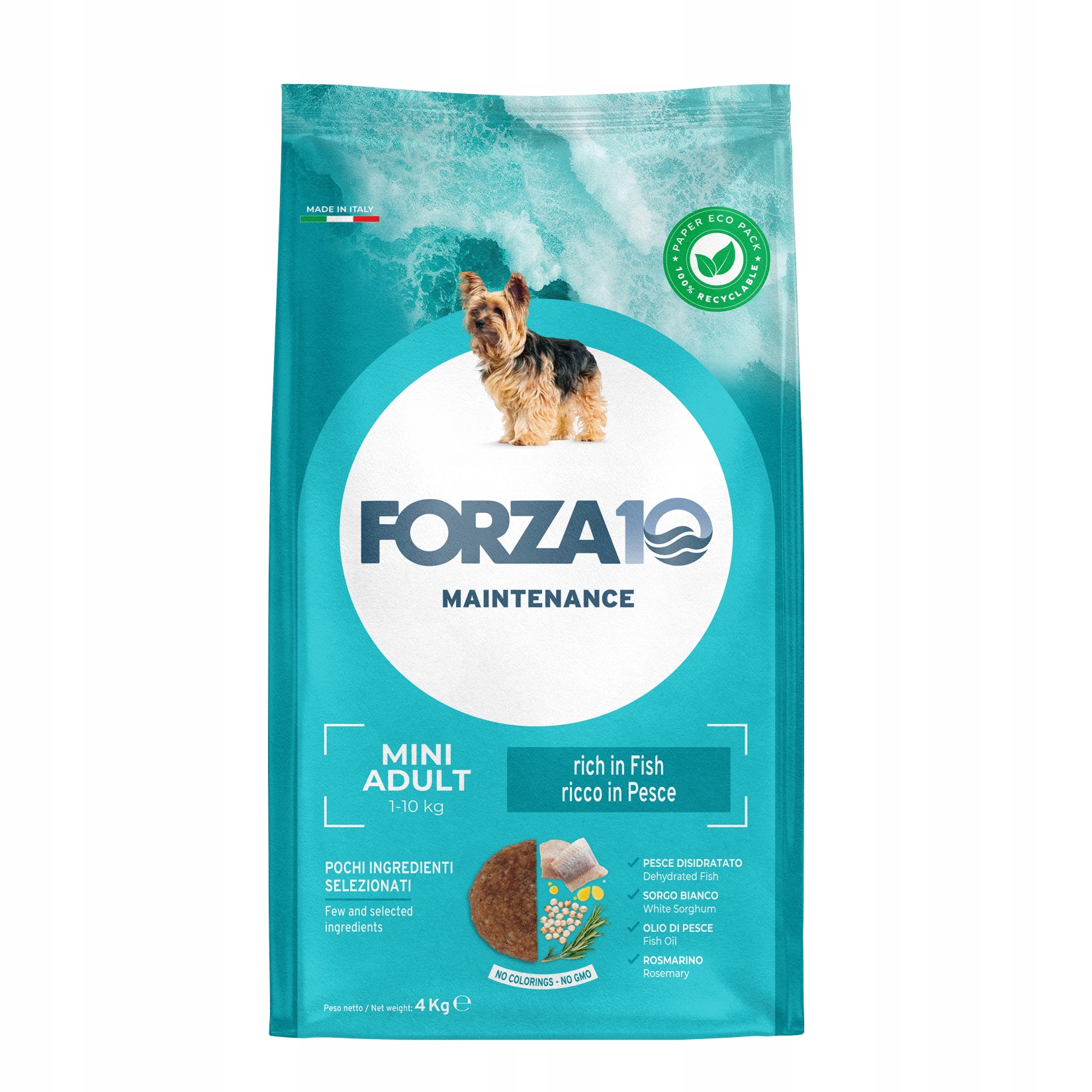 Forza10 Mini Maintenance bohatá na ryby pro psa Monoproteinová 4kg
