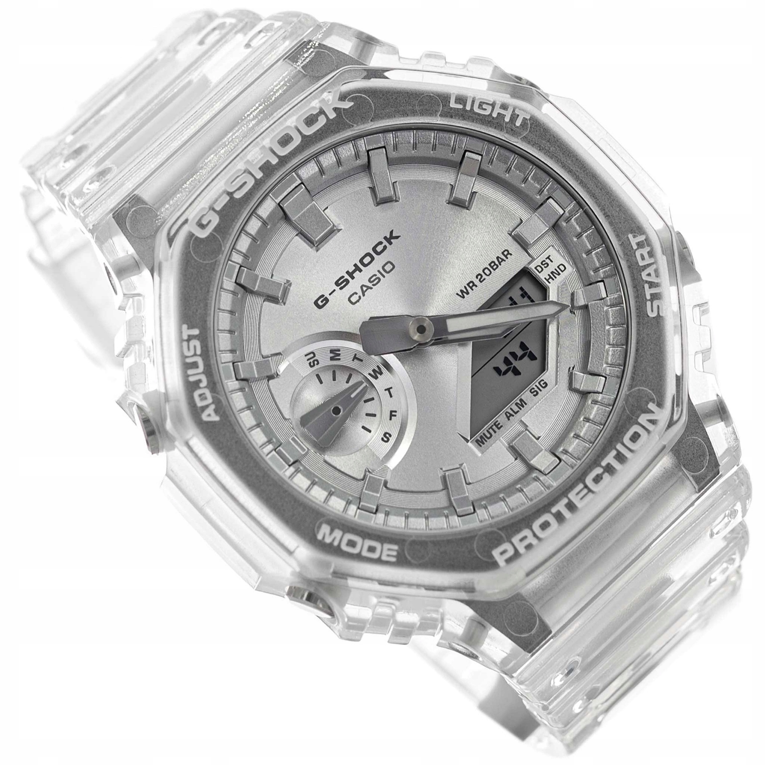 Hodinky Casio GA-2100BM-7A8ER G-shock Transparentní, Voděodolné, 200 M