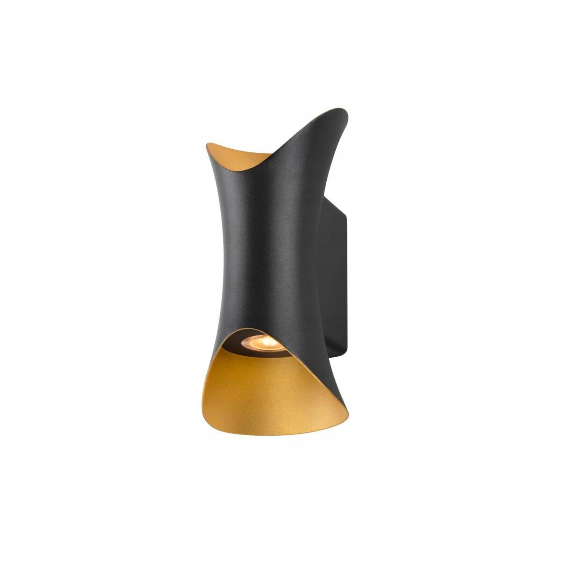 Nástenné svietidlo Slv Modela Led 7,5 W 2700K IP65 čierna zlatá