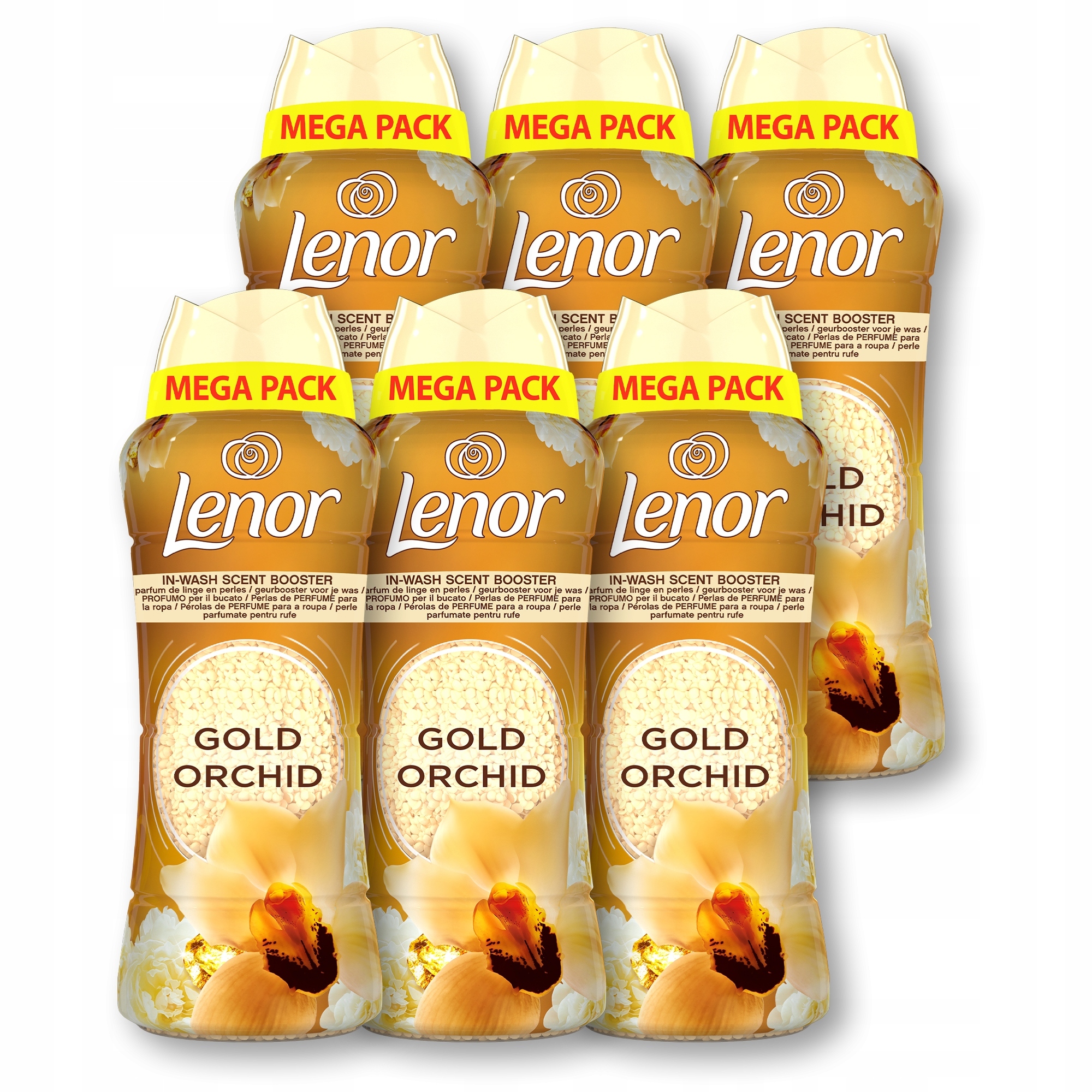 Levně Lenor Perełki zapachowe do prania 6 x 570 g, orchidej a ambra