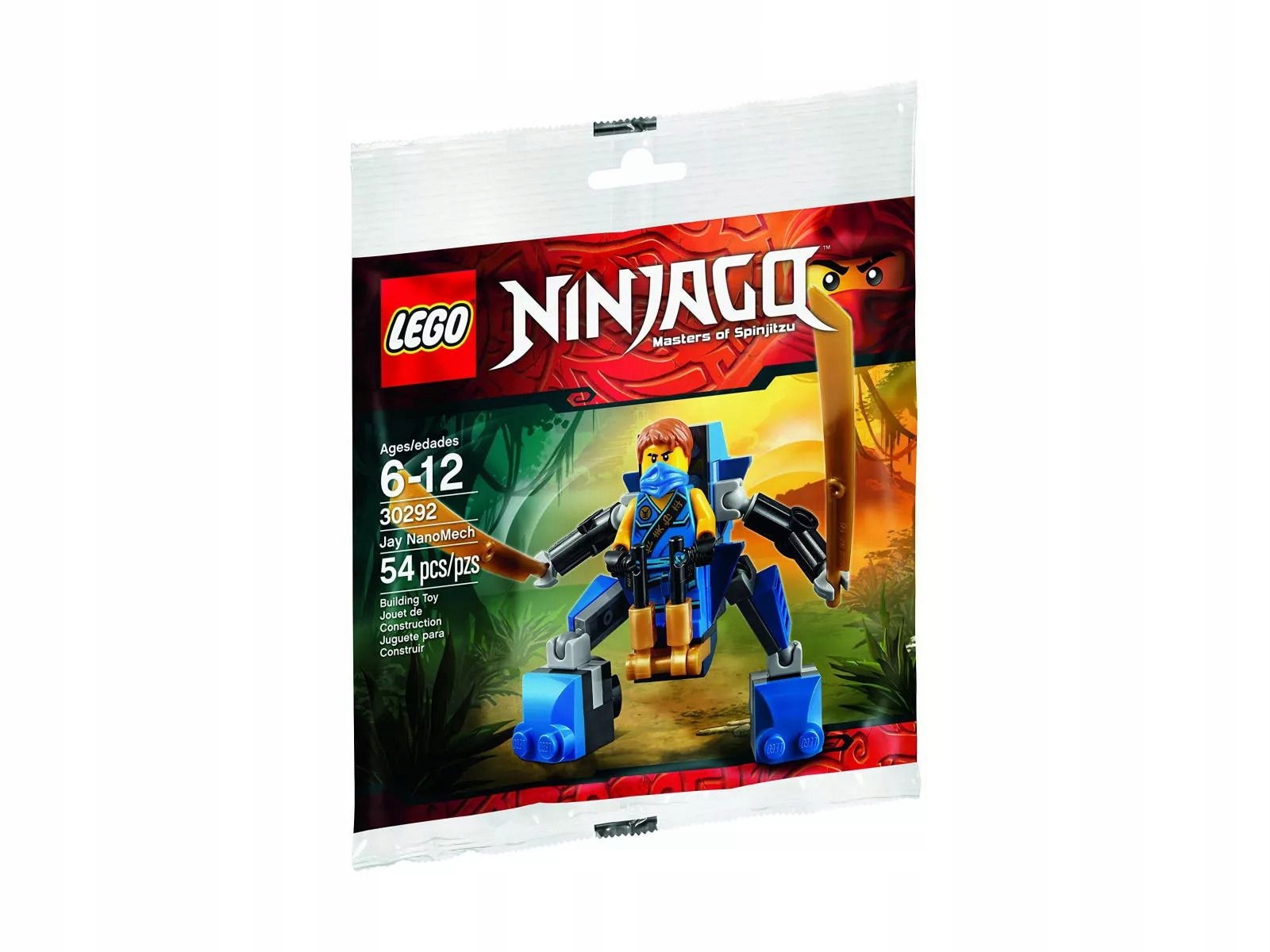 Nový Lego Ninjago Nanorobot mech nano Jay 30292 Misb 2015 unikát