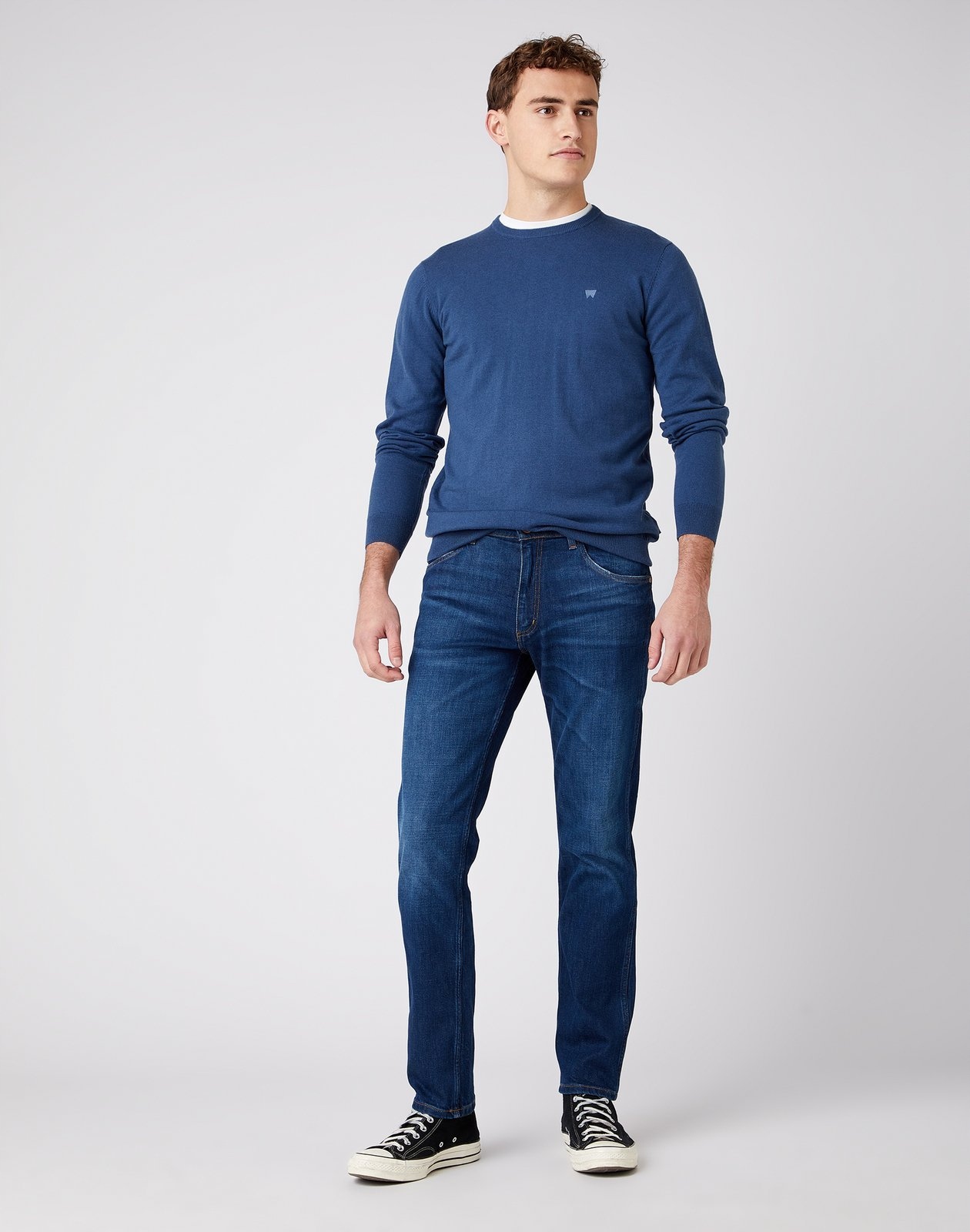 Pánské jednoduché džíny Wrangler Greensboro For Real W15QCJ027 48/34