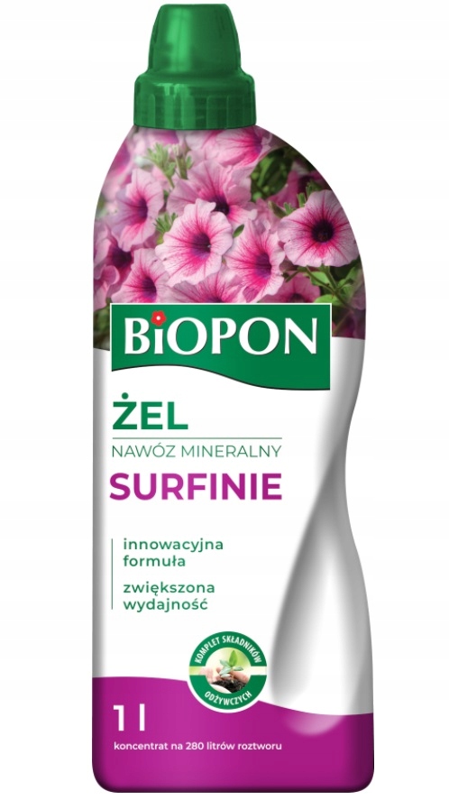 

Biopon Nawóz Mineralny W Żelu 1L Do Surfinii