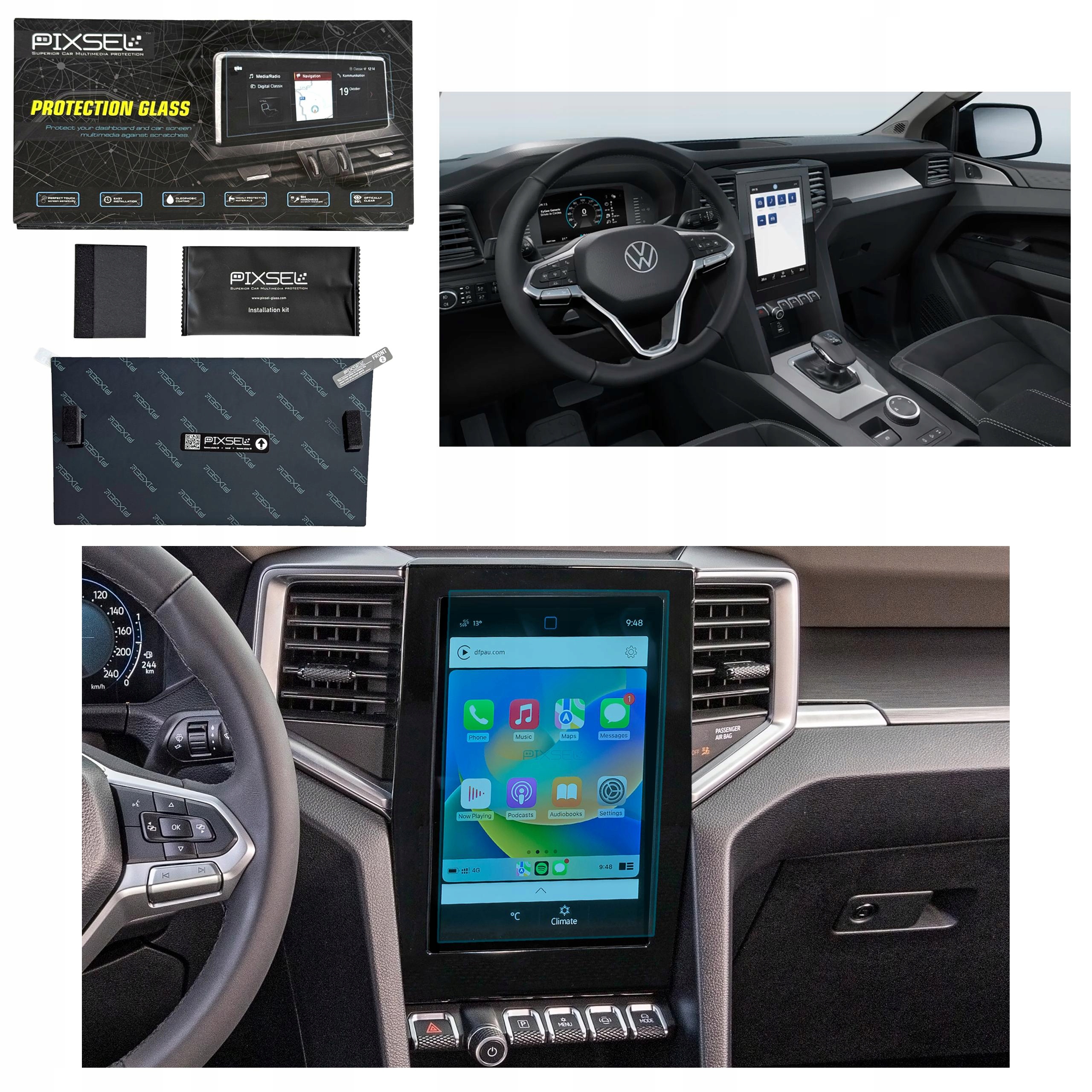 Antyodciskowe Matowe Szkło Ochronne Volkswagen AMAROK-11“ 2024-na monitor