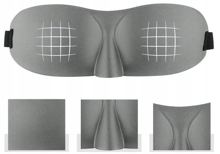 Maska Na Oczy Do Spania 3D Opaska Na Lepszy Sen Wzór dominujący bez wzoru