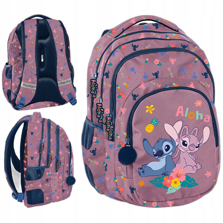 Plecak szkolny dla dziewczynki klasa 1 3 4 5 6 tornister Stitch Stich