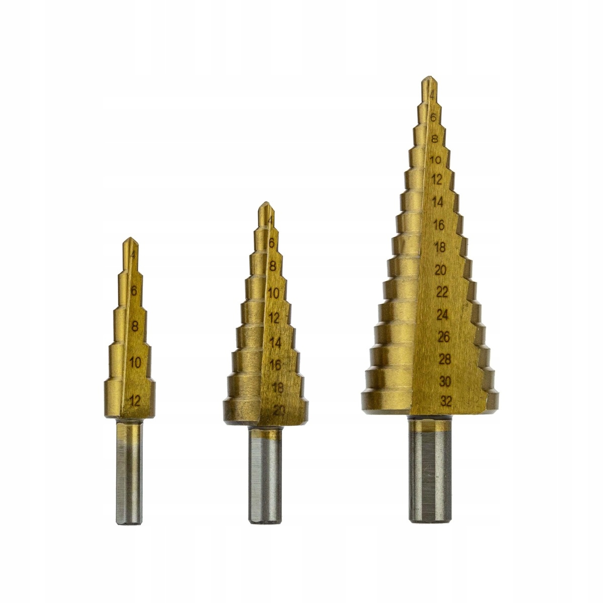 WIERTŁO WIERTŁA STOPNIOWE STOŻKOWE 3el HSS TYTAN Rodzaj wiertła stożkowe