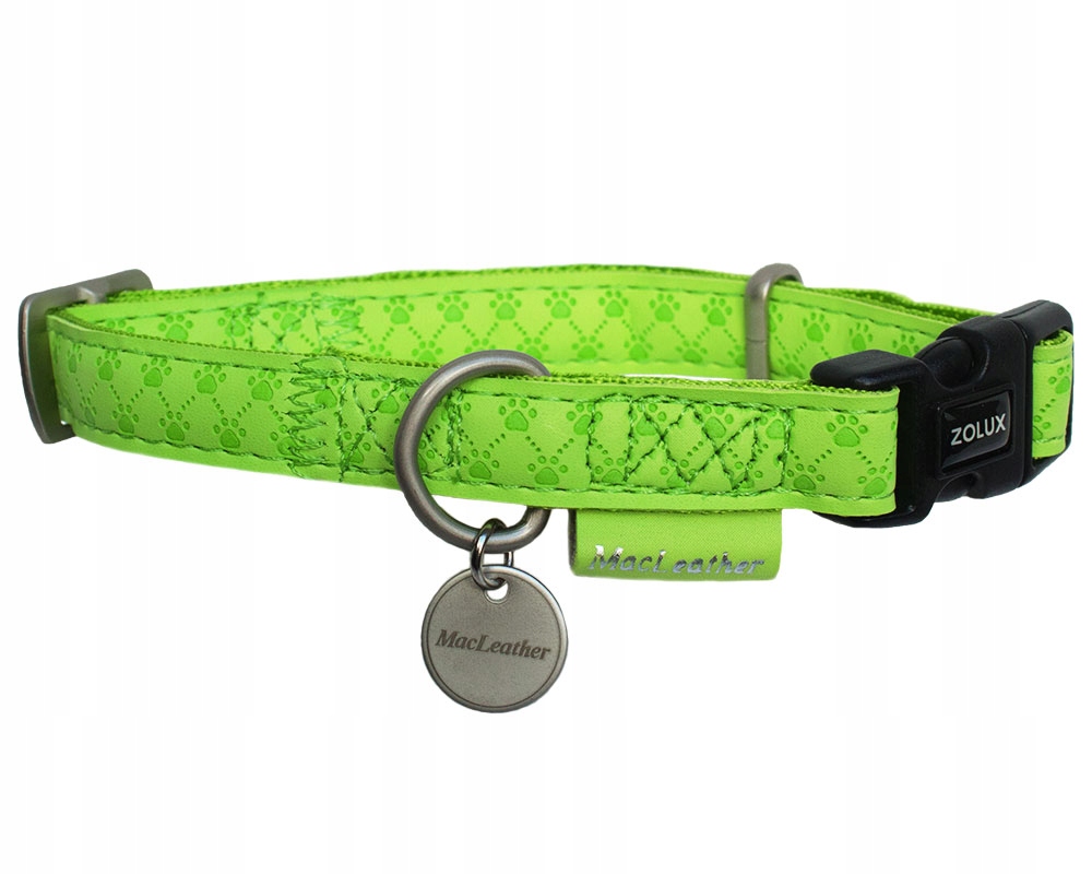 

Zolux obroża dla psa Mac Leather seledynowa 10 mm