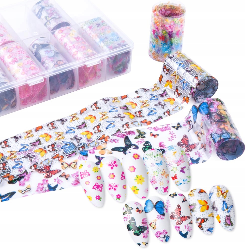 

Folia Transferowa Do Paznokci 10X100CM MIX Wzorów