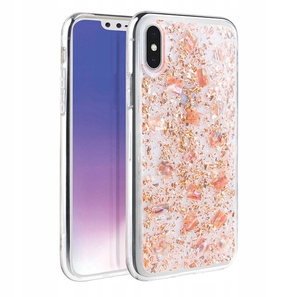 Etui Uniq Lumence Clear w kolorze różowo-złotym dla iPhone Xs Max