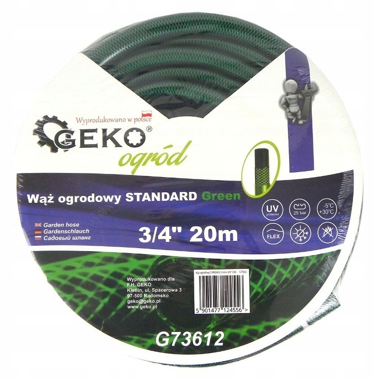 

Wąż Ogrodowy Do Wody Ogrodniczy 3/4" 20m Geko