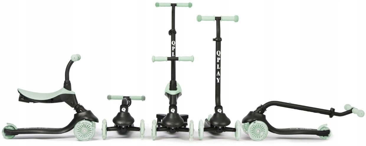 Hulajnoga Jeździk Trójkołowa Dla Dziecka Z Siedzonkiem Sema Evo 3W1 Qplay